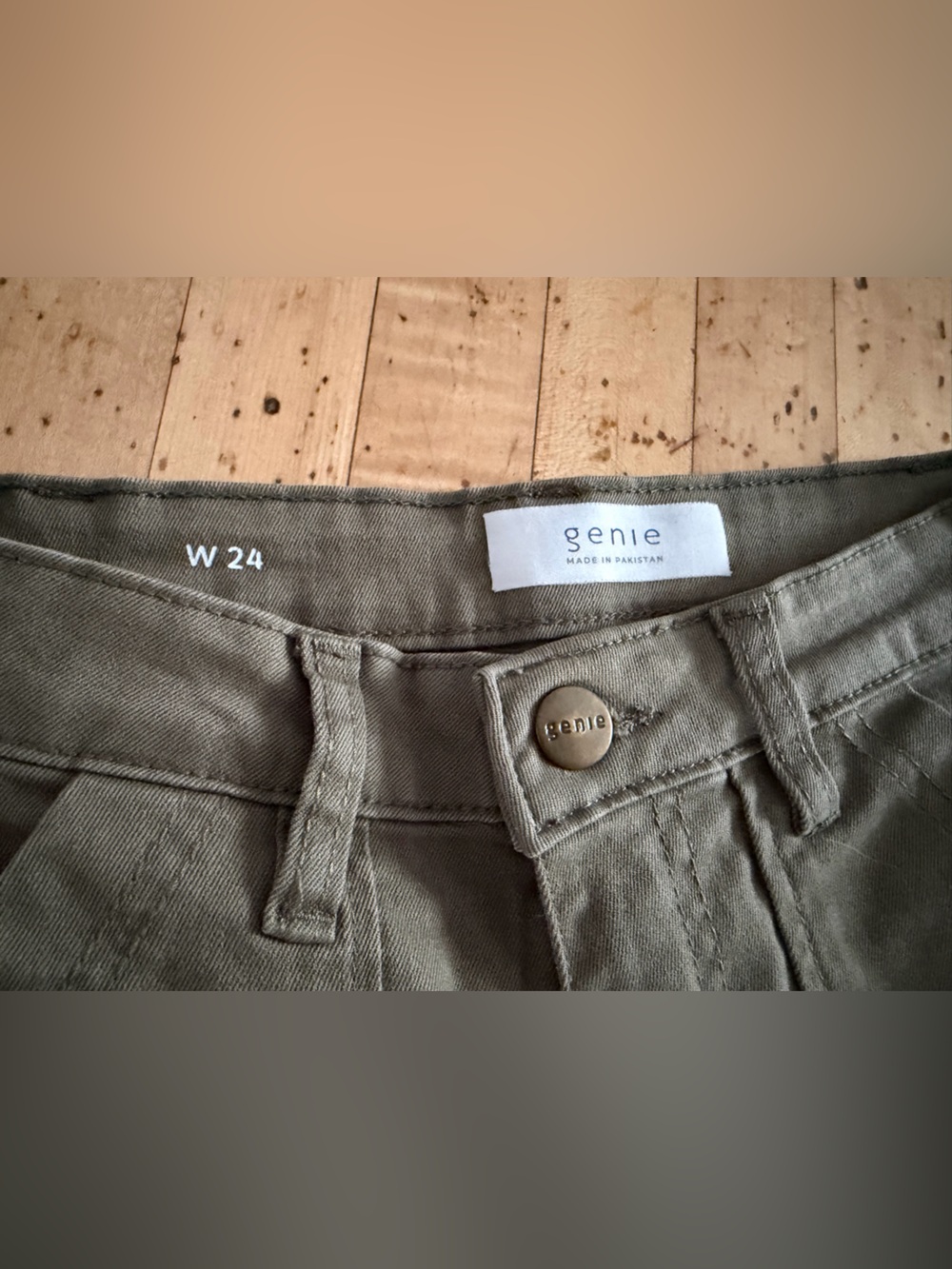 Olive Wide-Leg Pants - W24
